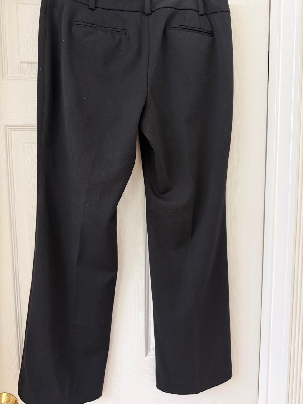 Ann Taylor Black Straight-Leg Trousers